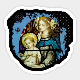 Jesus And Mary Sticker